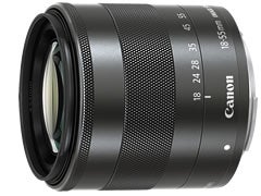 [レンタル] CANON EF-M 18-55mm F3.5-5.6 IS STM 標準ズームレンズ※終了品 ブラック