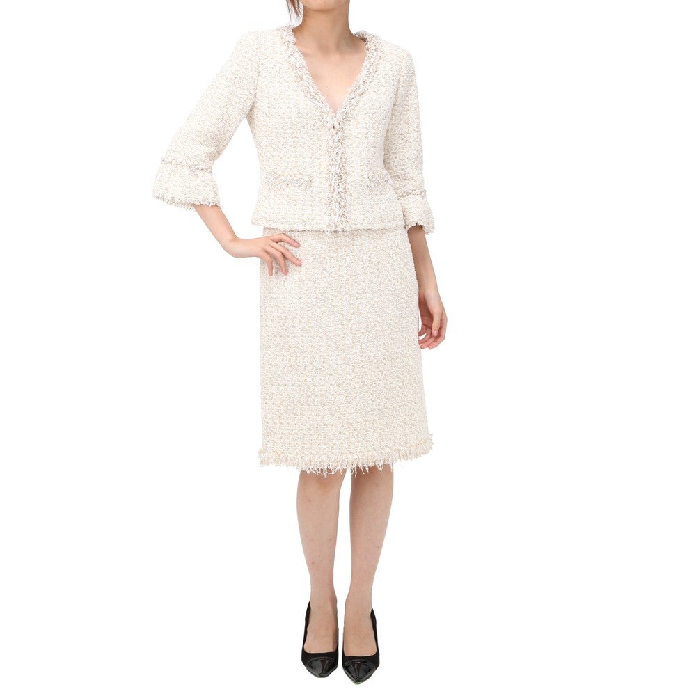 ルネ セレモニースーツ2点セット(ジャケット+スカート) ベージュ / ブルー / グレー / ホワイト / オレンジ / ネイビー / ピンク