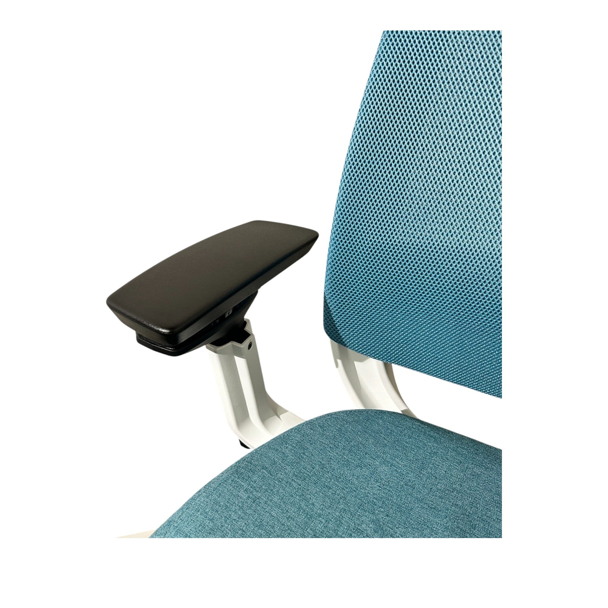 [レンタル] Steelcase オフィスチェア Series2 ハイバック 可動肘 ランバーサポート ラグーン ホワイト 436AIR3DSA - 8