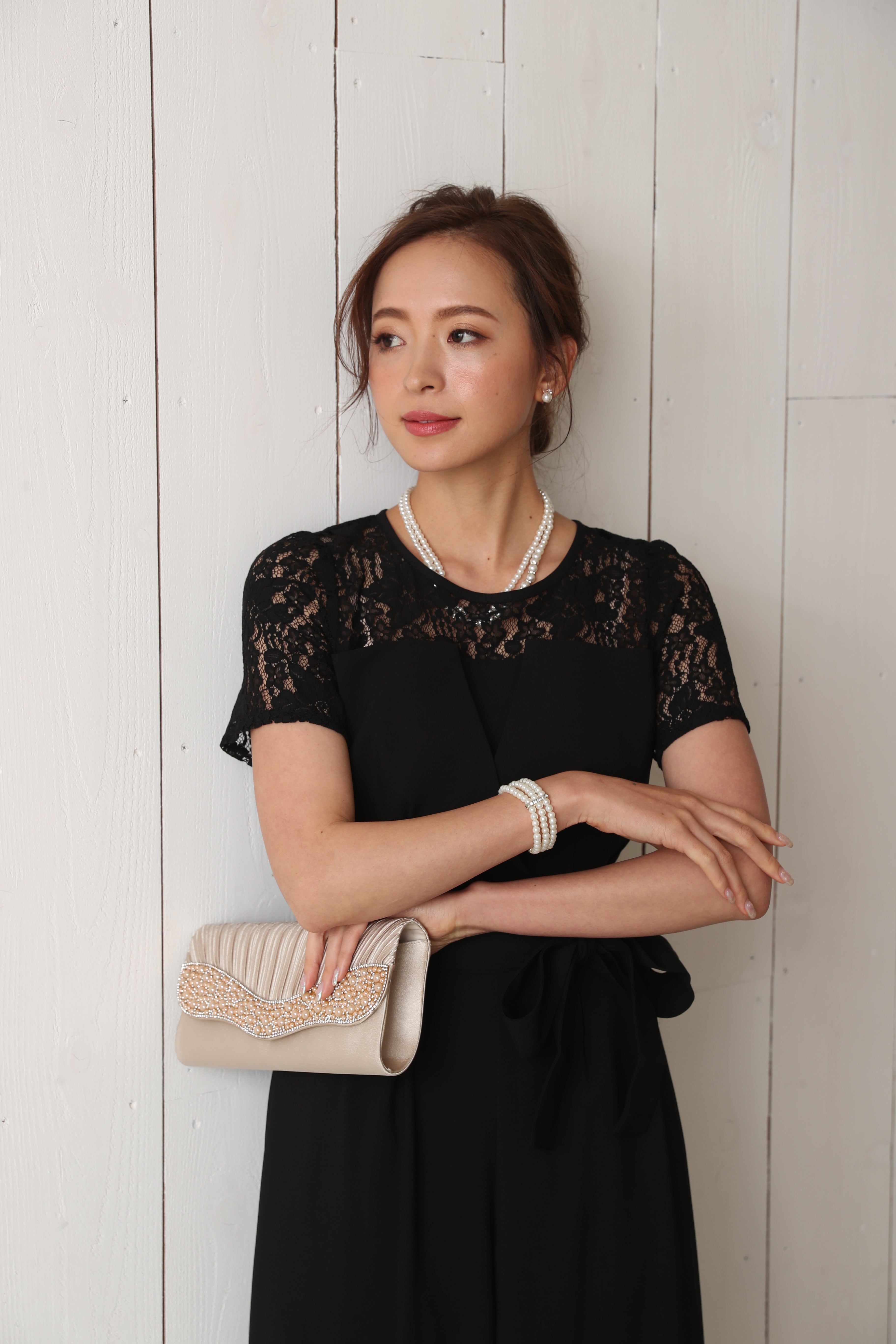 [レンタル] BELINDA DE CAPRIS 袖付きタックテーパード オールインワン パンツドレス ブラックの宅配レンタル - 23