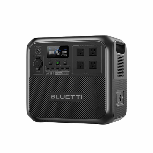 【新品未使用】BLUETTI ブルーティ　ポータブル電源AC180 レンタル] BLUETTI(ブルーティ) ポータブル電源 AC180（1152Wh