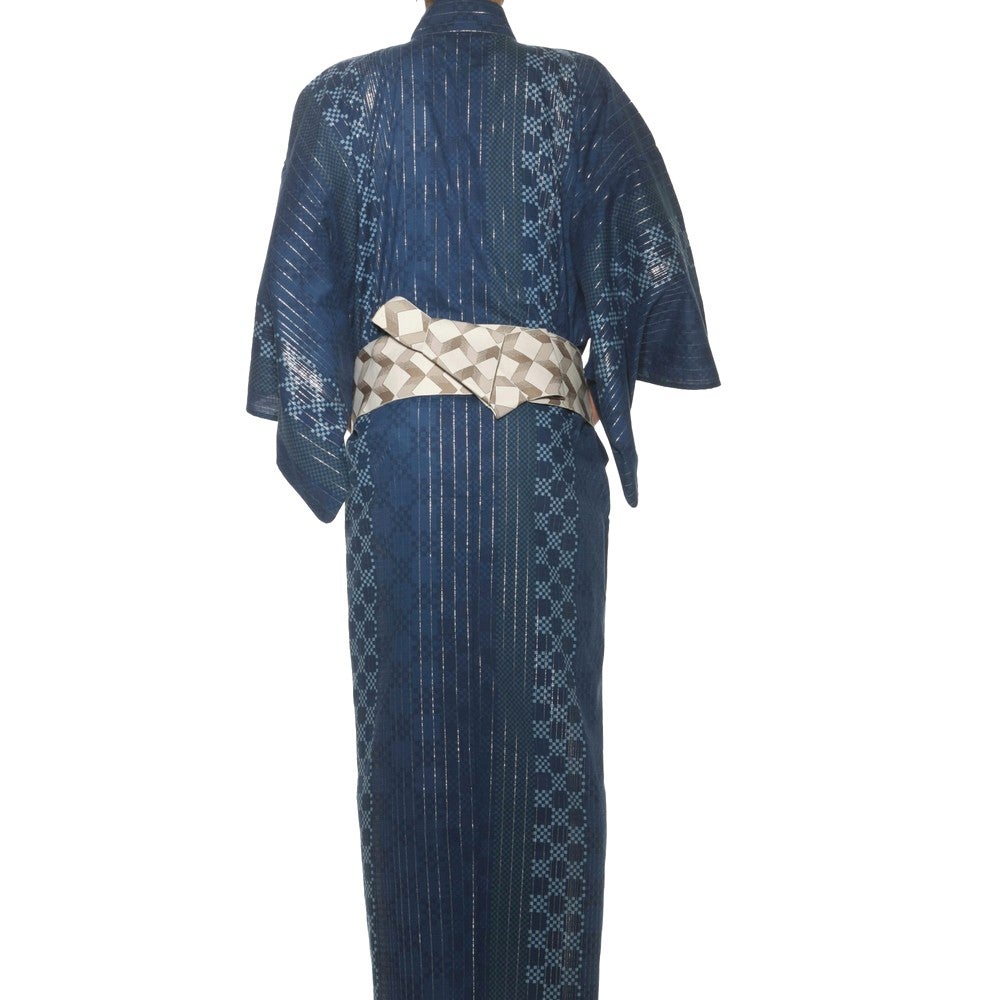 [レンタル] リョウコ・キクチ(R.KIKUCHI) メンズ浴衣 フルセット 格子柄 身長目安175cm・180cmの宅配レンタル - 3