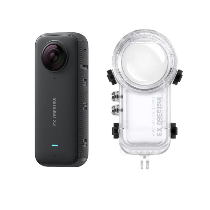 レンタル] Insta360 X3 360度カメラ 見えない潜水ケースセット 