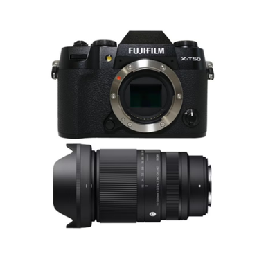 富士フイルム X-T50とシグマの便利ズームレンズ(16-300mm)セット ミラーレス一眼 ブラック
