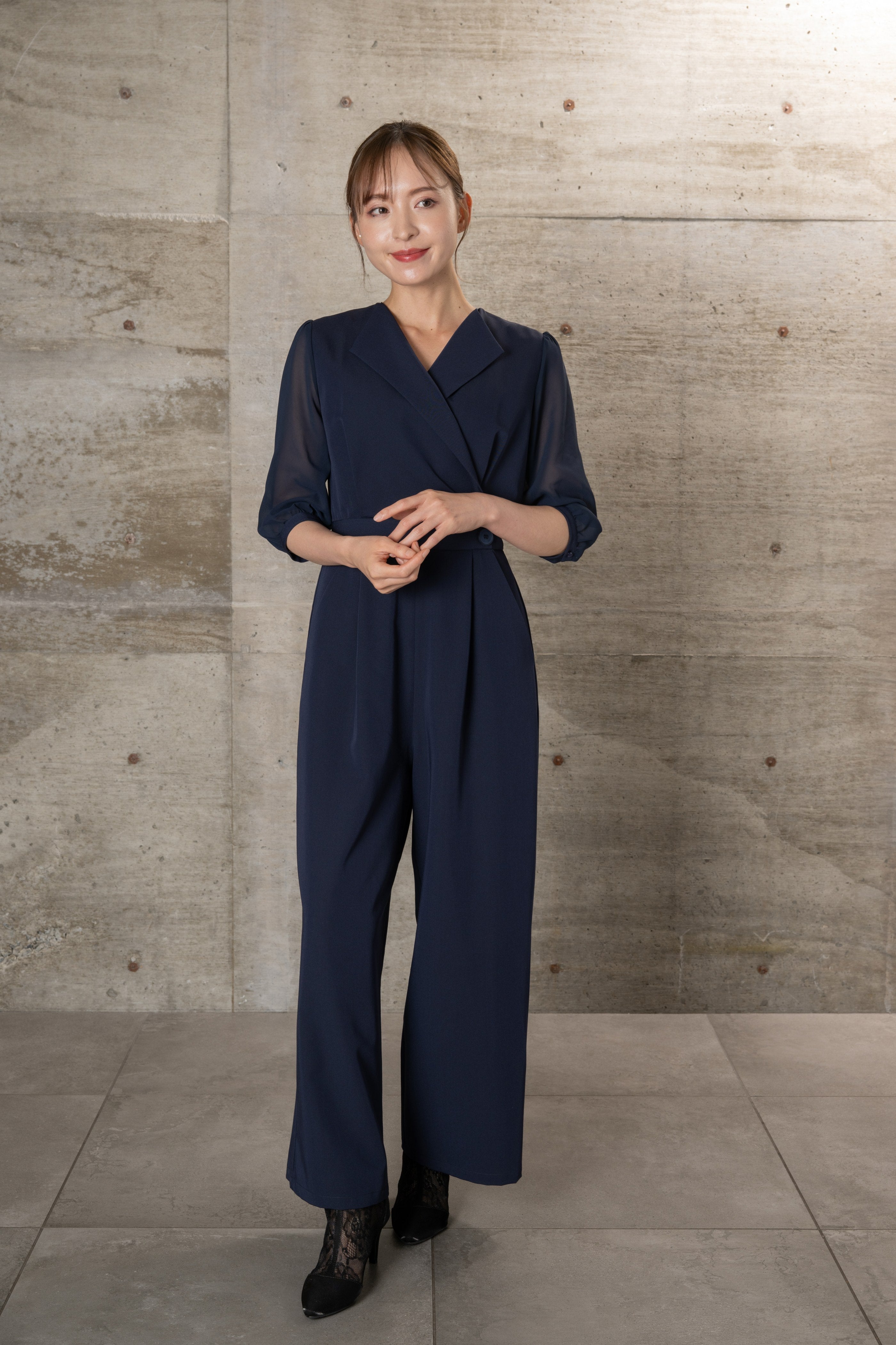 [レンタル] BELINDA DE CAPRIS カシュクール袖シフォンオールインワン パンツドレスの宅配レンタル - 15