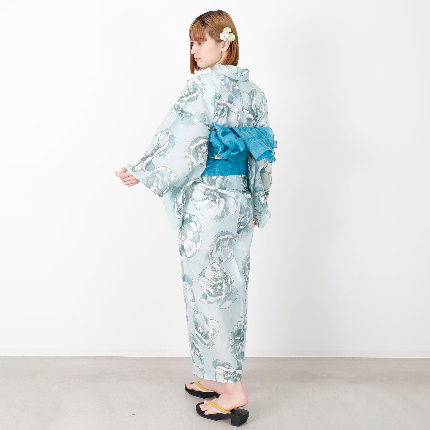 [レンタル] [2025新作]SION レディース浴衣 椿 フリーサイズの宅配レンタル - 5