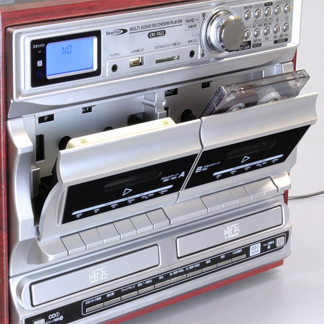 [レンタル] クマザキエイム CD録音が出来るレコードプレーヤー CRC-1022 - 2