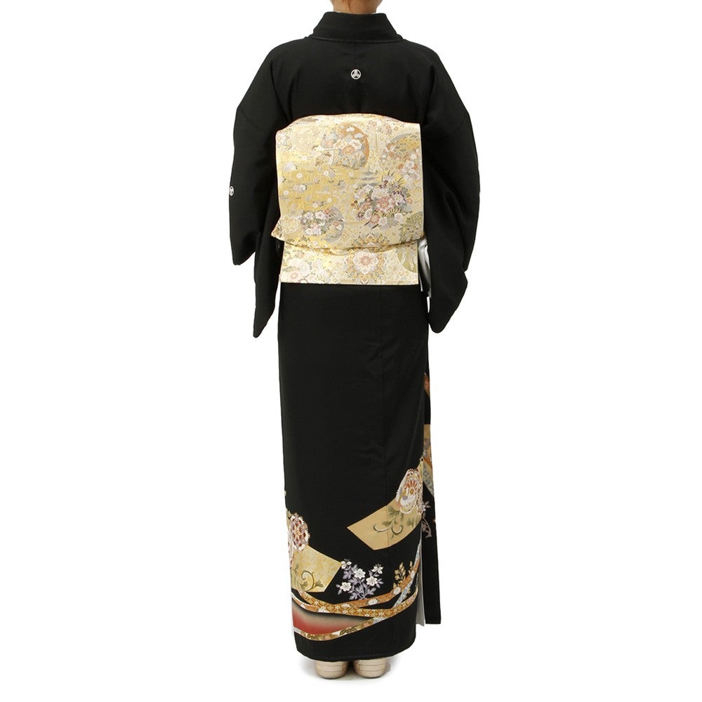 [レンタル] 留袖セット 花リボン柄 (長襦袢、帯、和装小物一式)の宅配レンタル - 2