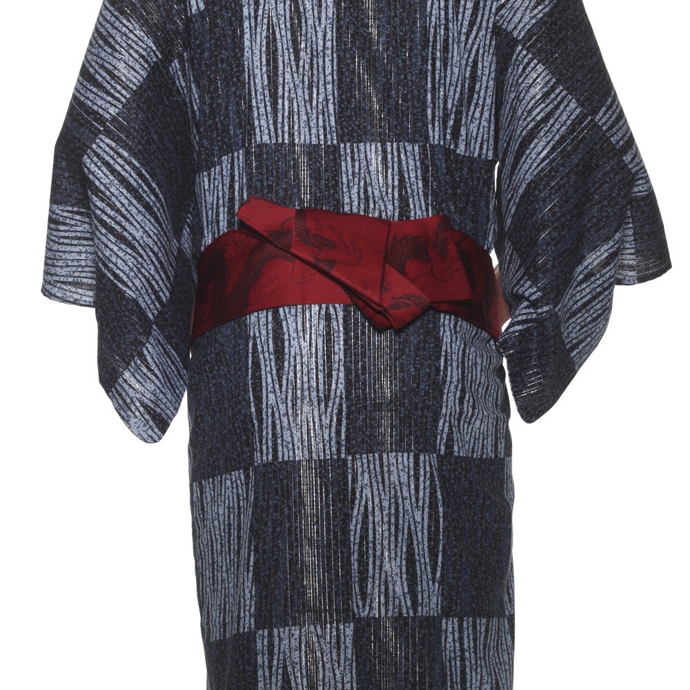 [レンタル] リョウコ・キクチ(R.KIKUCHI) メンズ浴衣 フルセット 市松 身長目安175cmの宅配レンタル - 7