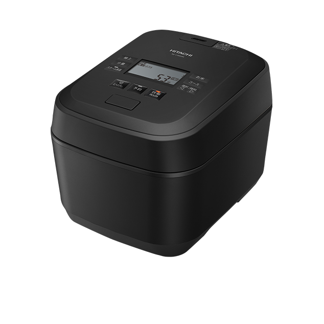 [レンタル] [5.5合炊き] 日立 ふっくら御膳 RZ-V100HM 沸騰鉄釜 圧力＆スチームIHジャー炊飯器 フロストブラック
