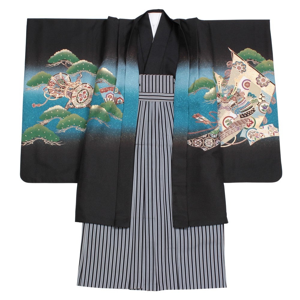 [レンタル] 七五三/節句 袴セット 5歳 男の子 優雅 鶴の宅配レンタル - 4