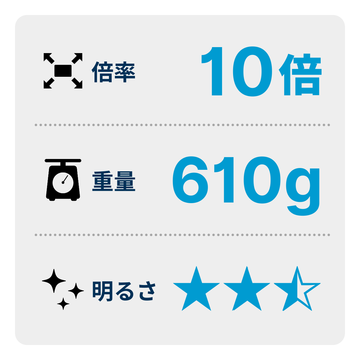 [レンタル] [倍率10倍]ケンコー・トキナー ウルトラビューEX OP 10ｘ42 DH III 防水機能付き双眼鏡 - 3