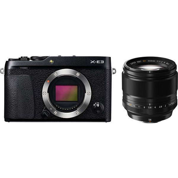 富士フイルム X-E3 XF56mm F1.2 R 単焦点レンズセット ミラーレス一眼 [レンティオおすすめセット]