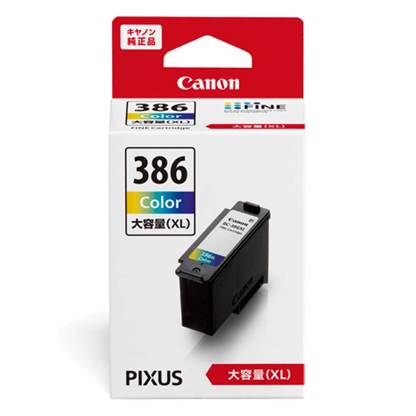 CANON TS6730,TS6630 専用インク BC-386XL 三色カラー 大容量 - 1
