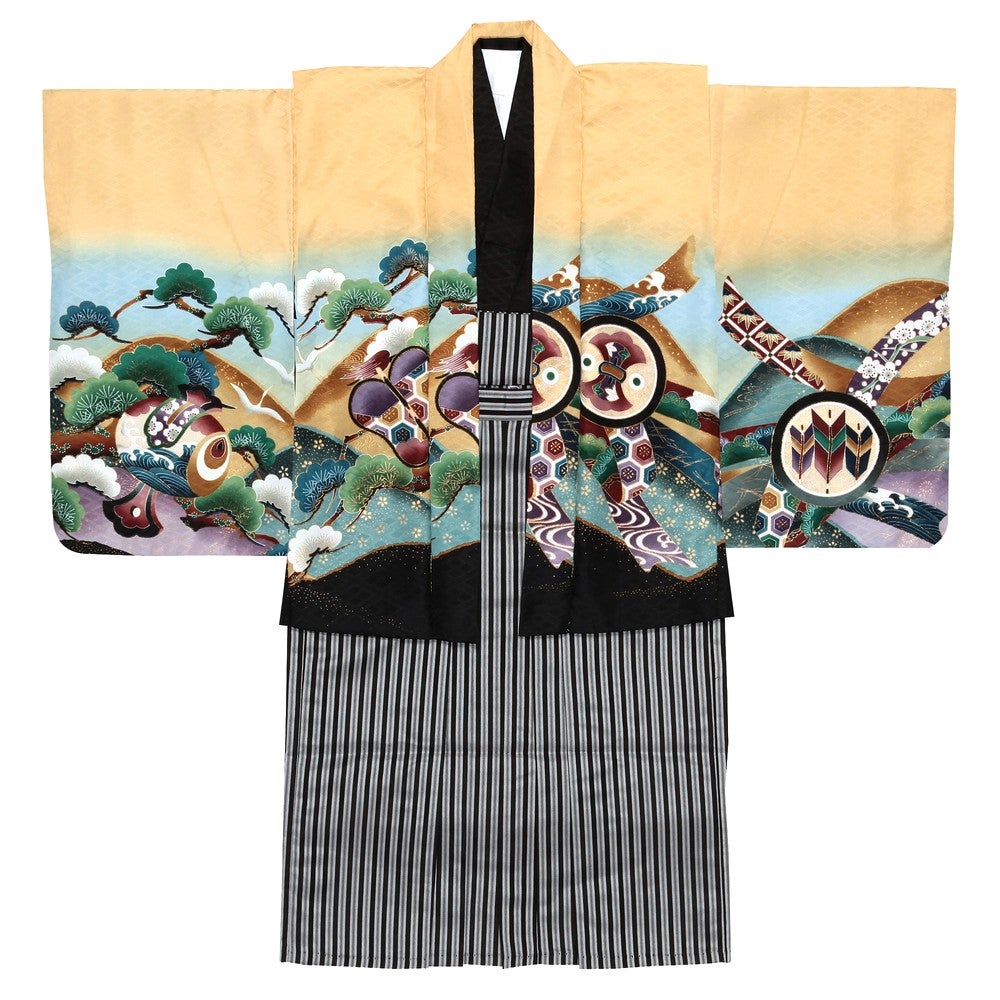 [レンタル] 七五三/節句 袴セット 3歳男の子 白鷹 屏風の宅配レンタル - 4