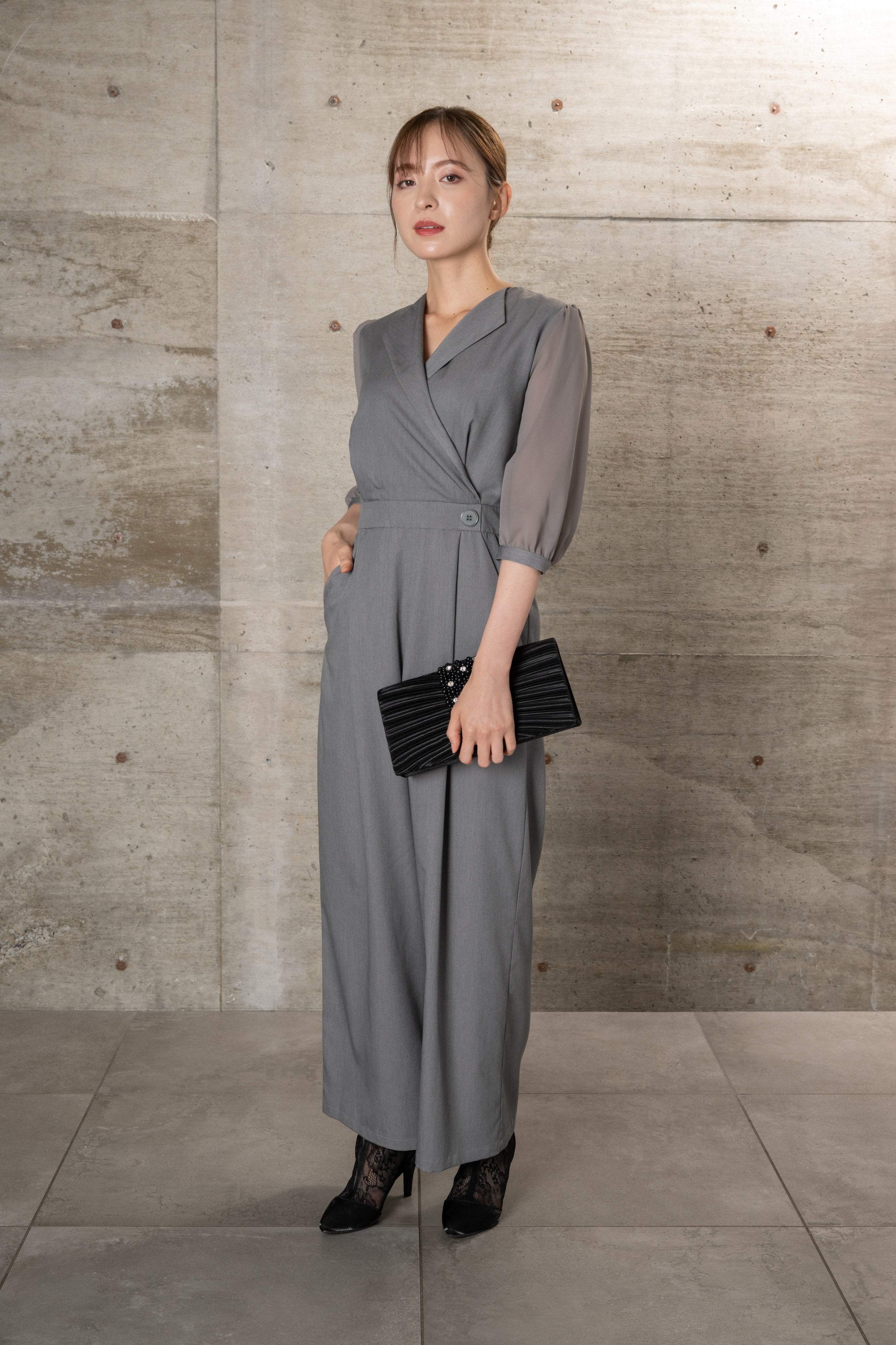 [レンタル] BELINDA DE CAPRIS カシュクール袖シフォンオールインワン パンツドレスの宅配レンタル - 11