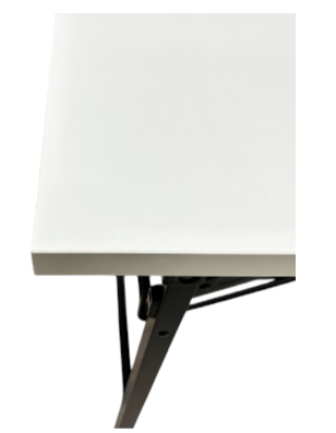 [レンタル] 折り畳みテーブル 棚付き W1500 D450 - 6