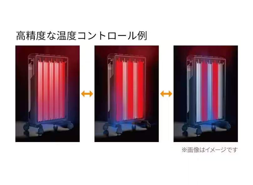 [レンタル] [2020年発売モデル] デロンギ マルチダイナミックヒーター MDHU12-BK 1200W ピュアホワイト＋マットブラック (暖房目安 8～10畳) - 9