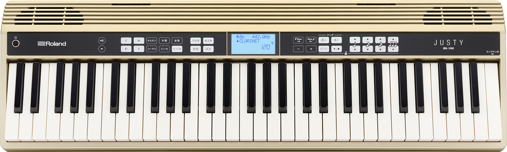 [レンタル] ローランド JUSTY HK-100 ハーモニー＆リズム練習用キーボード