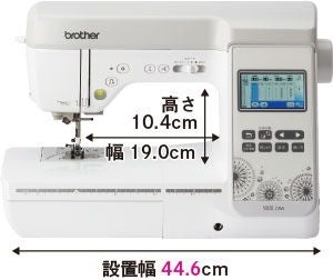 [レンタル] brother 刺繍機能付き コンピューターミシン ソレイユCRW EML1401 - 11