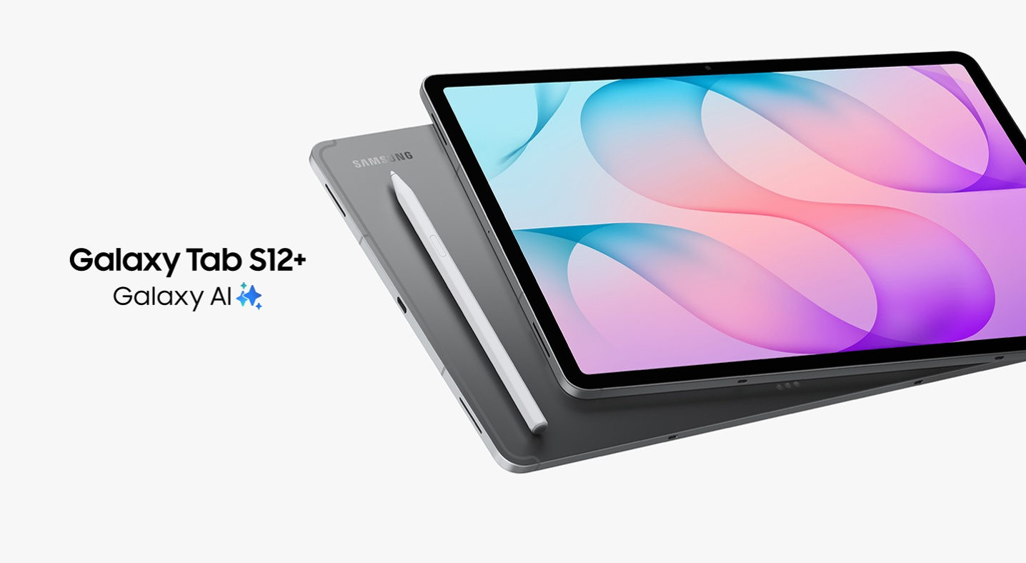 サムスン(Samsung) Galaxy Tab S12+ (Wi-Fi, 12.6インチ) 斜め 正面と背面 Sペン付き グレー - 5