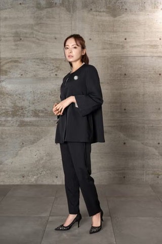 [レンタル] BELINDA DE CAPRIS ノーカラーAラインジャケット テーパード2P レディーススーツの宅配レンタル - 11