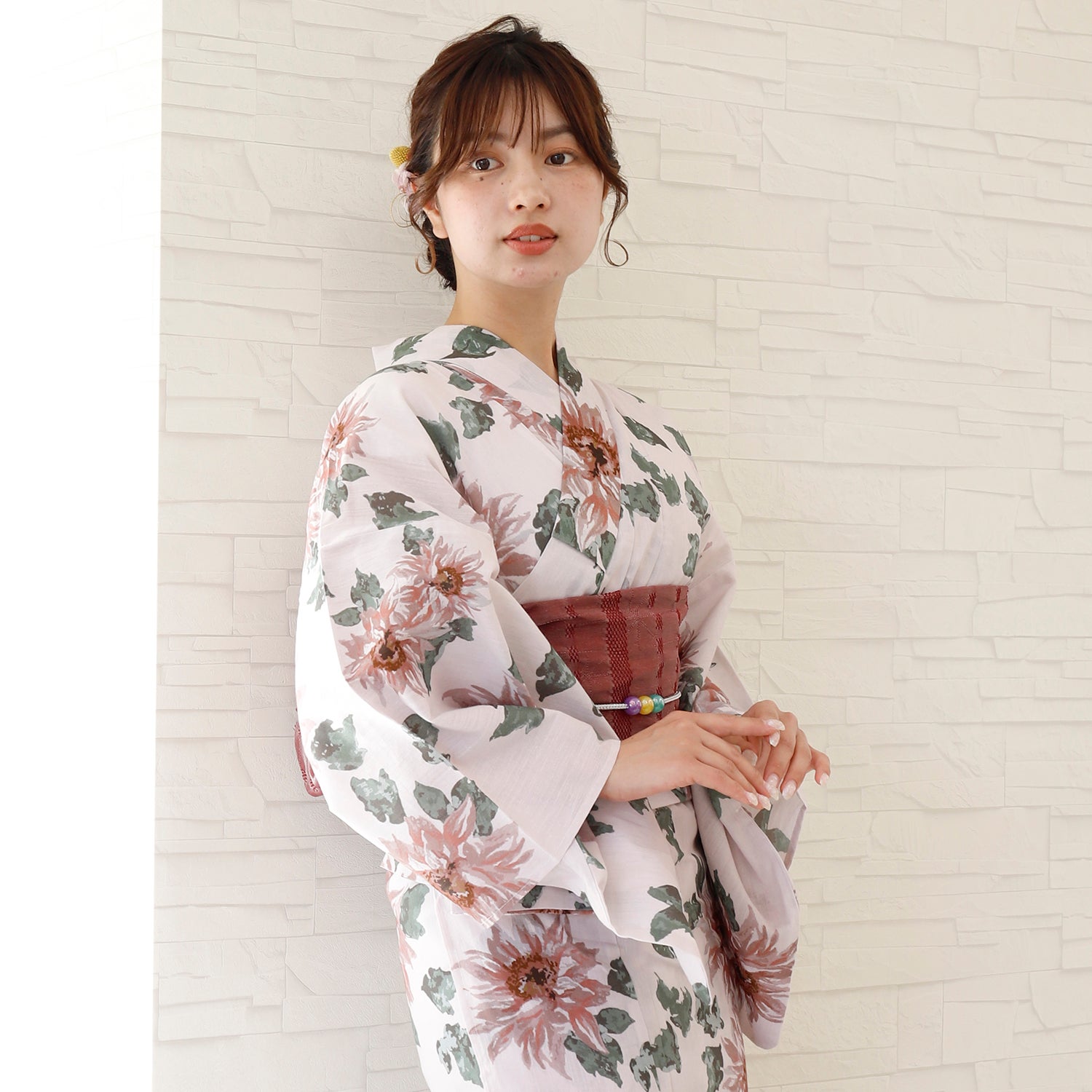 [レンタル] [2025新作]SION レディース浴衣 向日葵 フリーサイズの宅配レンタル - 2