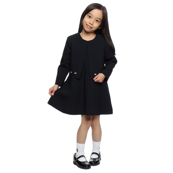 [レンタル] レディース 【子供用】f-mode スーツ A ネイビー 120cm