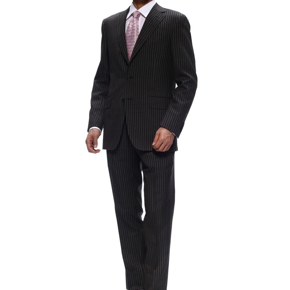 [レンタル] ボリオリ ストライプ メンズスーツ2点セット(ジャケット+パンツ) ブラウンの宅配レンタル - 6