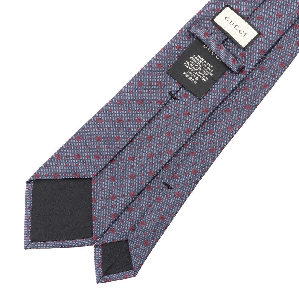 [レンタル] グッチ メンズネクタイ グレー GG＆ドット柄の宅配レンタル - 2