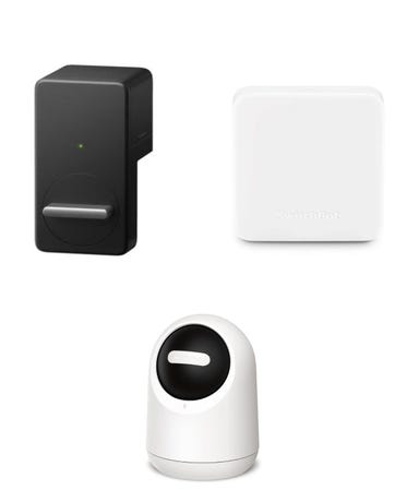 SwitchBot（スイッチボット）スマートロック・ハブミニ・見守りカメラ 3点セット