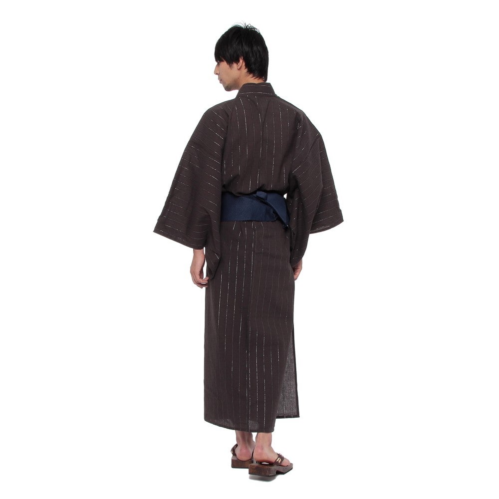 [レンタル] メンズ浴衣 フルセット 縦縞 身長目安175cmの宅配レンタル - 4