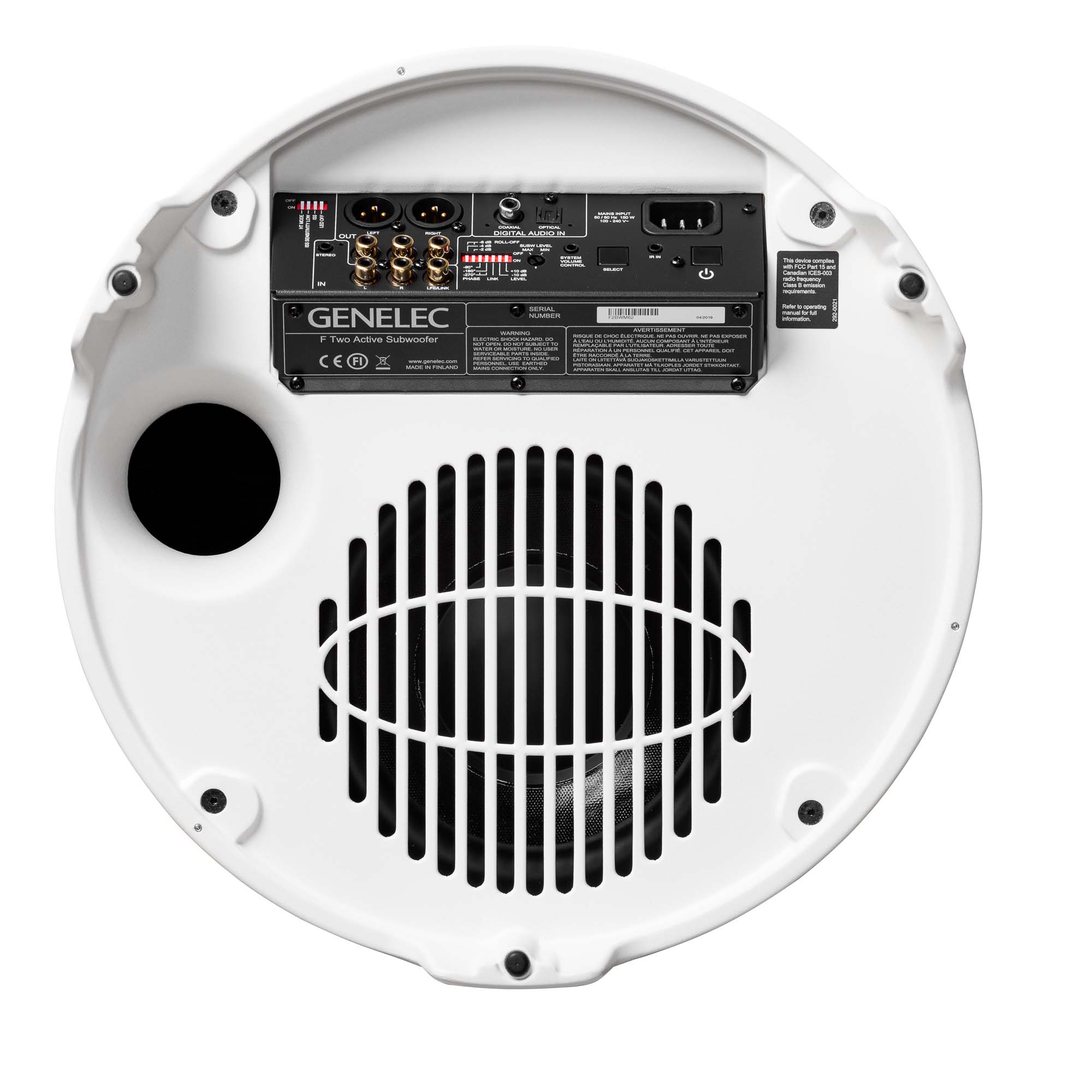 [レンタル] GENELEC F Two アクティブ・サブウーファー ホワイト - 2