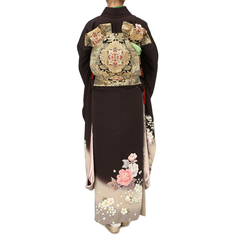 [レンタル] 振袖 花柄 Mサイズ(レッド) / Lサイズ(ブラック)の宅配レンタル - 3