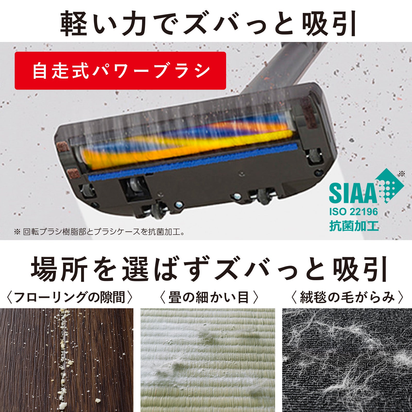 [レンタル] 三菱電機 iNSTICK ZUBAQ コードレススティッククリーナー HC-JD2A 掃除機 - 5