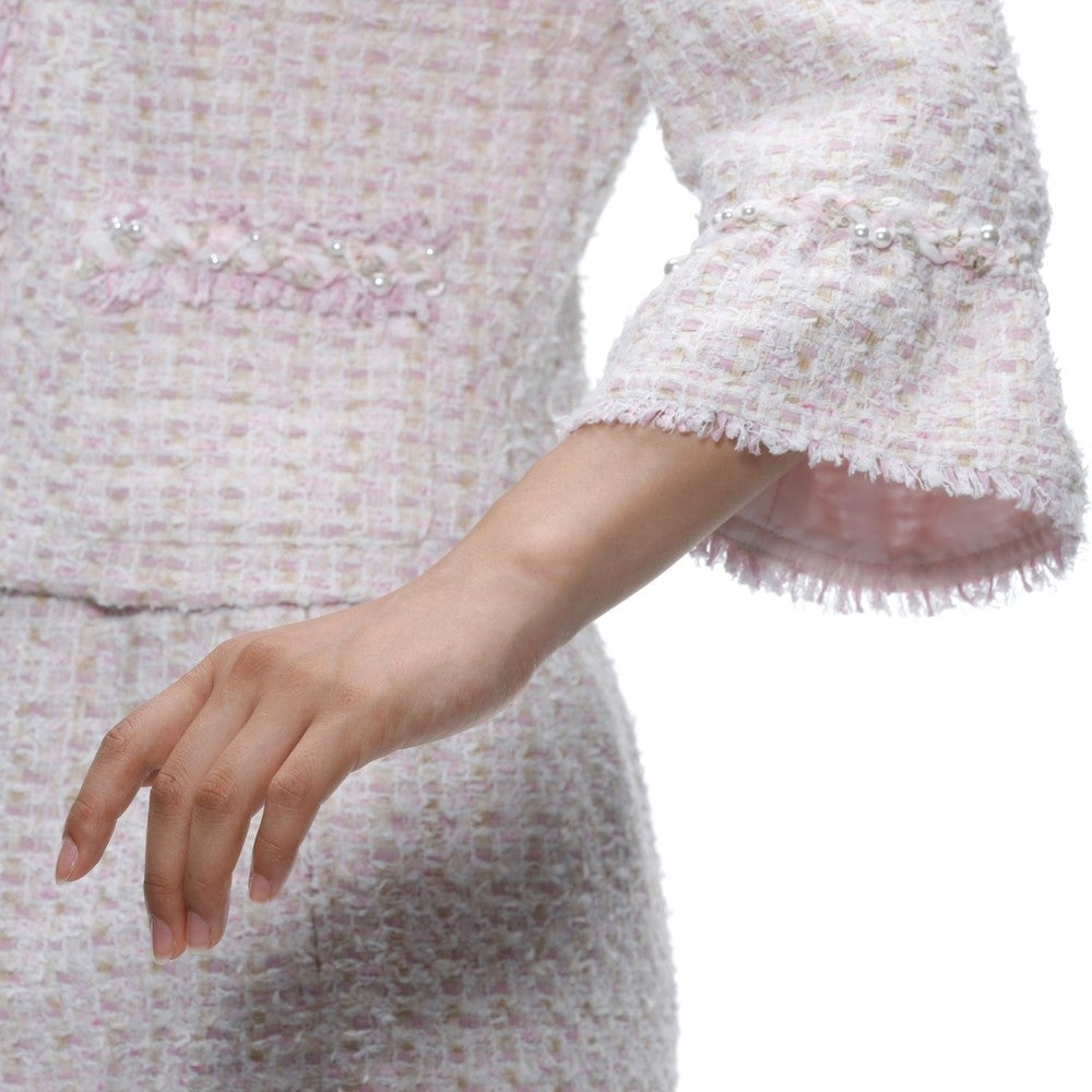 [レンタル] ルネ セレモニースーツ2点セット(ジャケット+スカート) ベージュ / ブルー / グレー / ホワイト / オレンジ / ネイビー / ピンクの宅配レンタル - 42