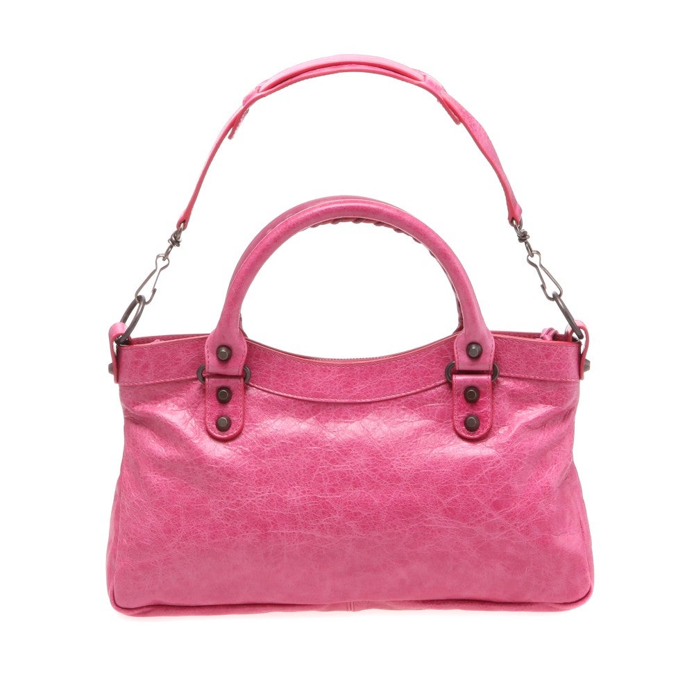 [レンタル] レディース バレンシアガ ファースト CLASSIC FIRST レザー ハンドバッグ - 14