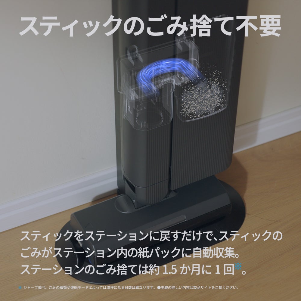 [レンタル] シャープ ステーションタイプ コードレススティック掃除機 EC-CR1 - 12