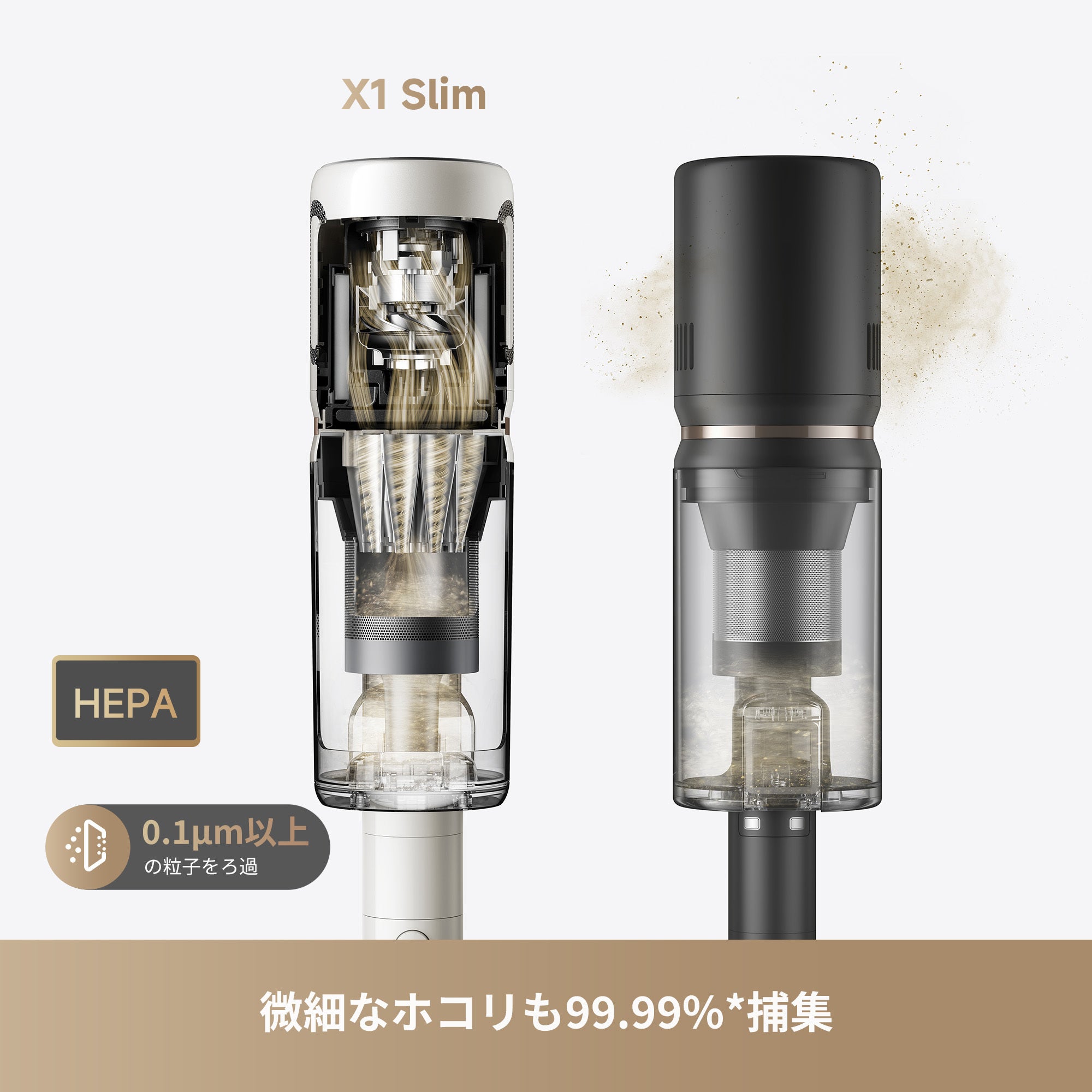 [レンタル] Dreame コードレススティッククリーナー X1 Slim Cordless Stick Vacuum - 5