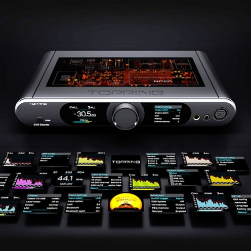 TOPPING DX9 Discrete フルバランスディスクリート デスクトップDAC/AMP ディスプレイ表示モード - 20