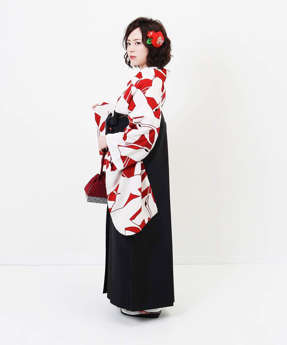 [レンタル] 【対応身長157cm～165cm】卒業式 袴 レンタル フルセット 女性 袴セット-871の宅配レンタル - 13