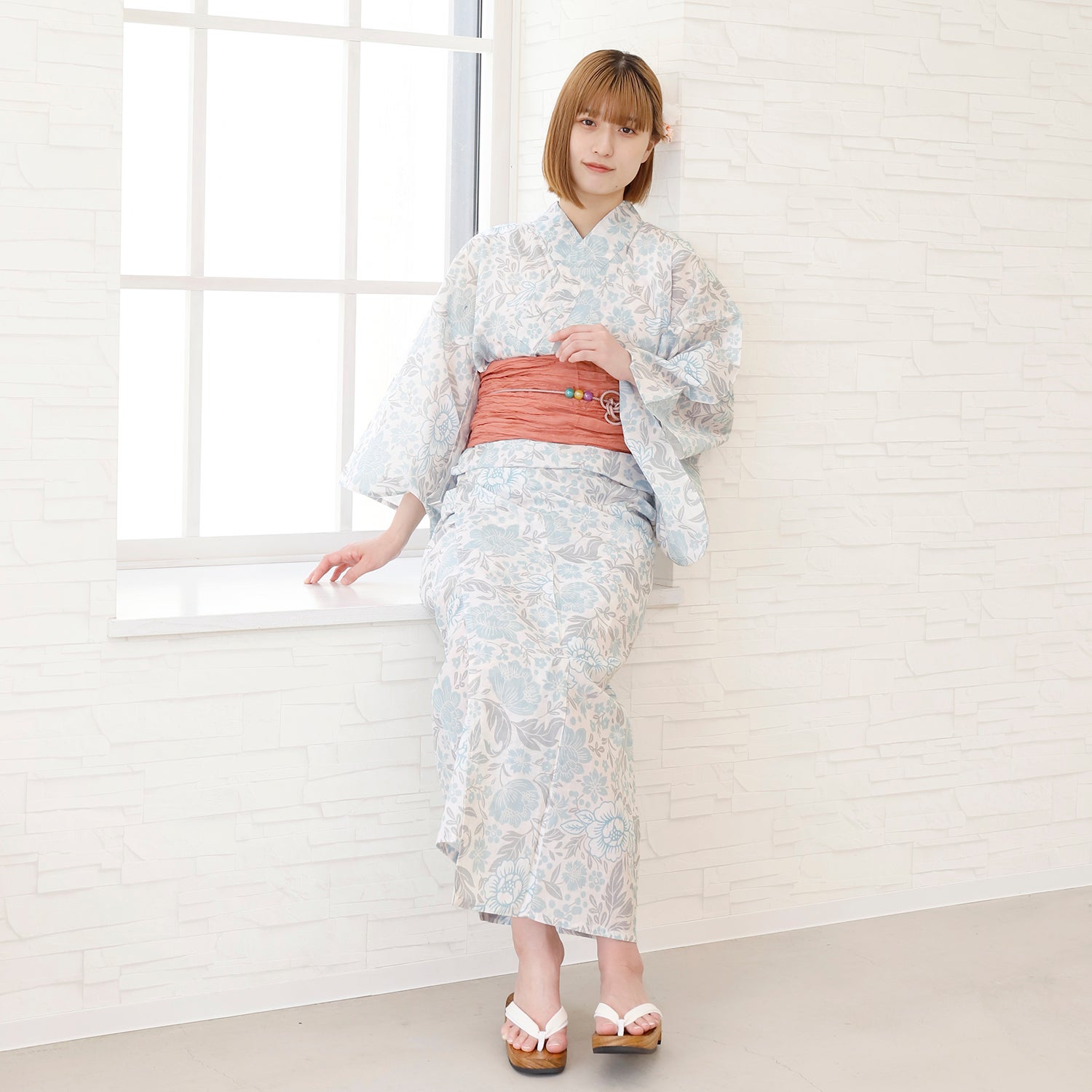 [レンタル] [2025新作]SION レディース浴衣 牡丹 フリーサイズの宅配レンタル - 2