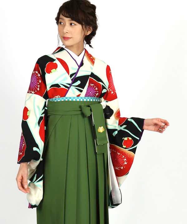 [レンタル] 【対応身長 157cm～165cm】卒業式 袴 レンタル フルセット 女性 袴セット-1810の宅配レンタル - 6