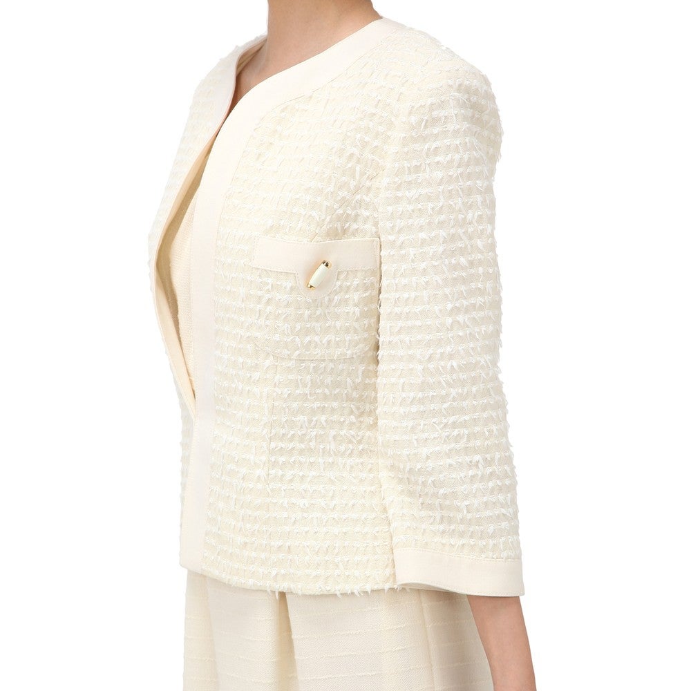 [レンタル] ミス・アシダ セレモニースーツ2点セット(ジャケット+ワンピース) ホワイトの宅配レンタル - 5