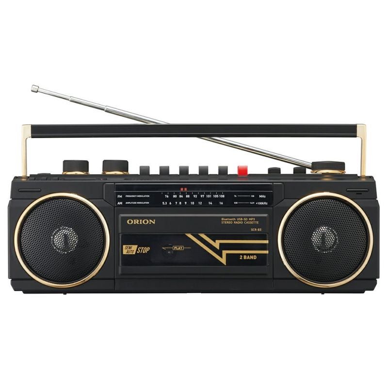 [レンタル] オリオン(ORION) SCR-B3 Bluetooth搭載ステレオラジカセ ブラック