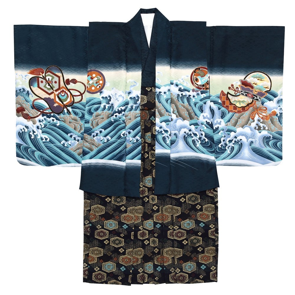 [レンタル] 七五三/節句 袴セット 3歳男の子 躍動的 鷹の宅配レンタル - 4