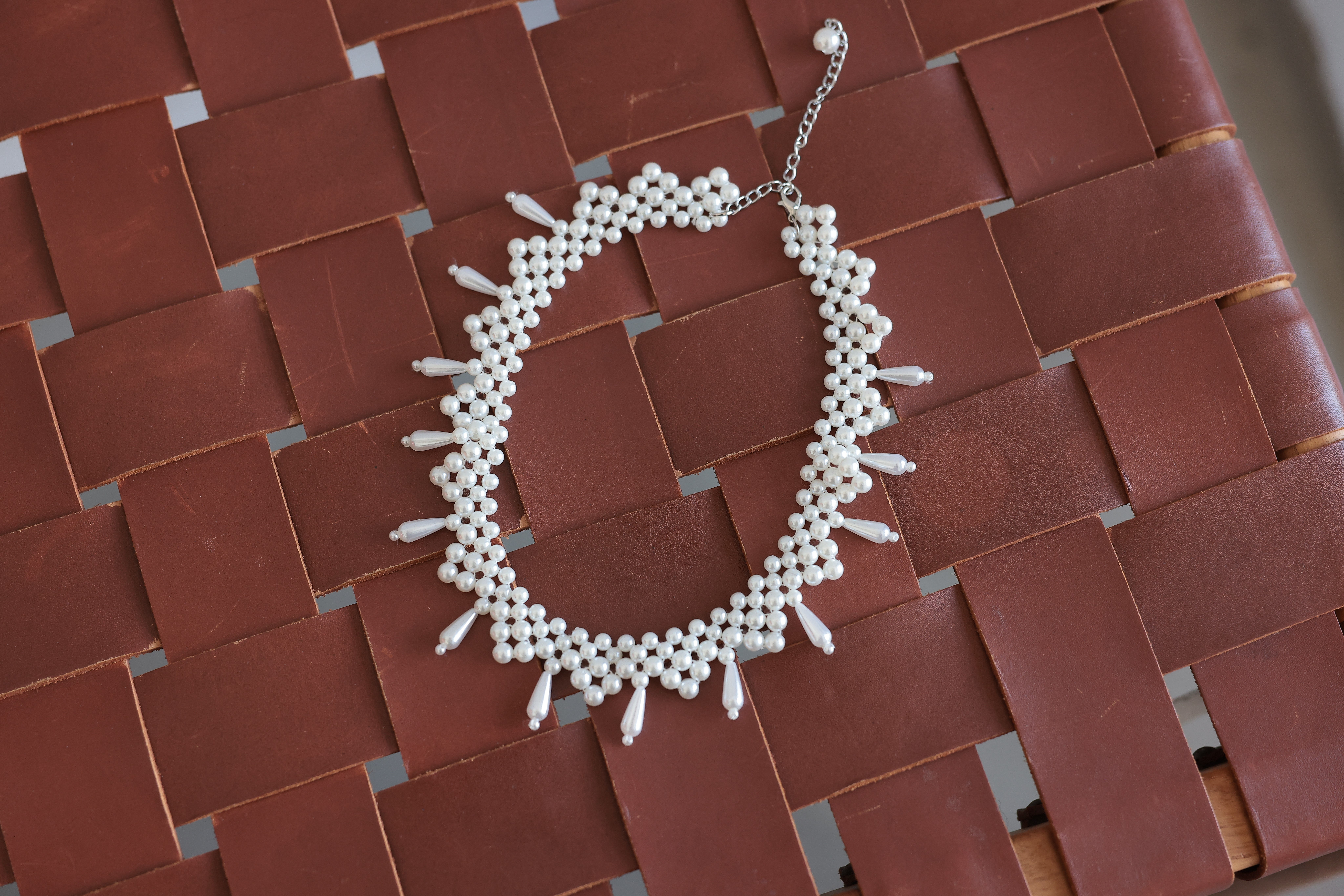 [レンタル] アートマリー 編み上げパールネックレス ホワイトの宅配レンタル - 7