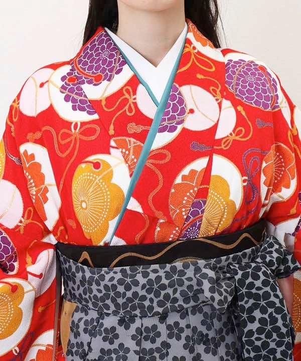 [レンタル] 【対応身長 157cm～165cm】卒業式 袴 レンタル フルセット 女性 袴セット-1042の宅配レンタル - 14