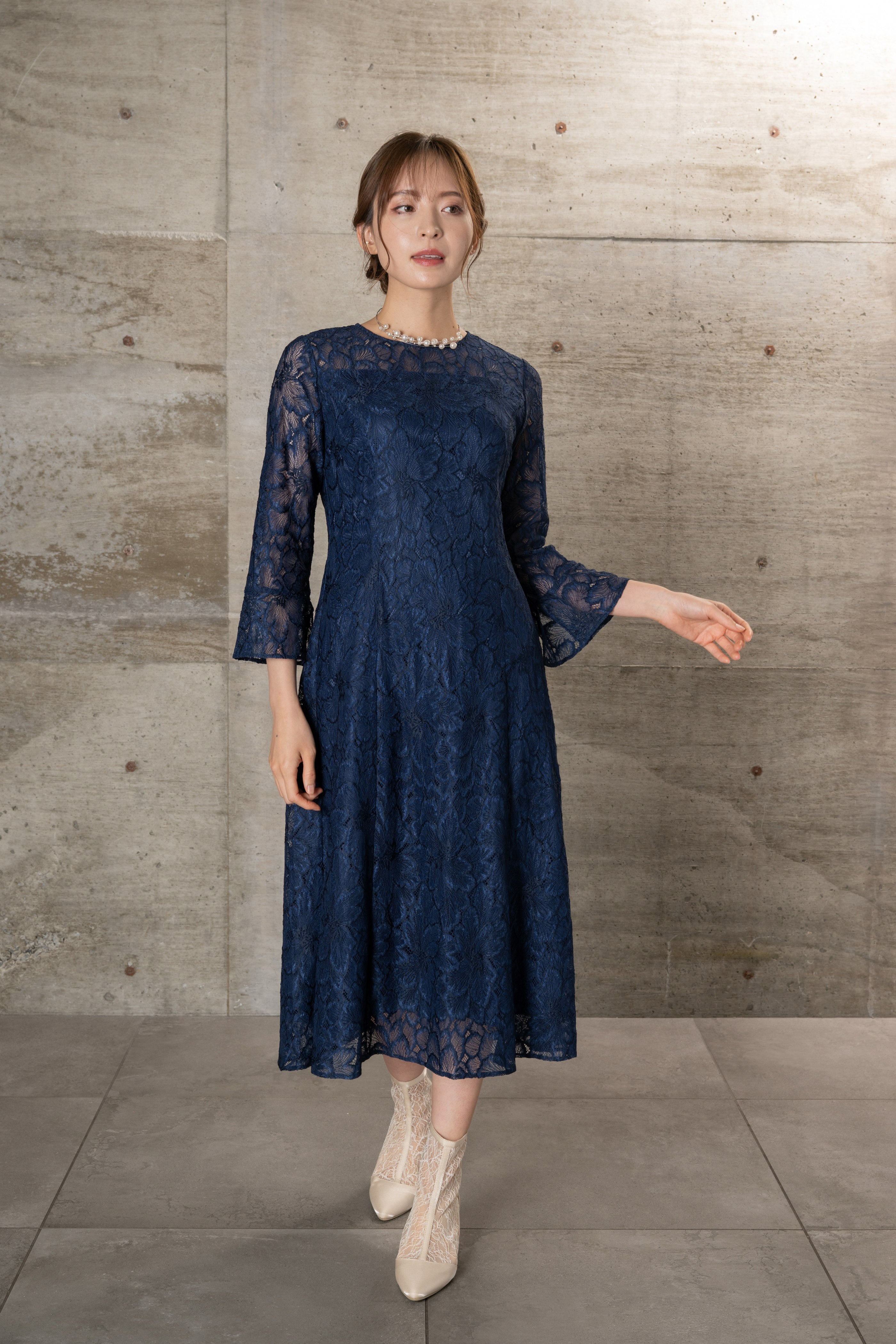 [レンタル] BELINDA DE CAPRIS レースベルスリーブワンピース ワンピースドレスの宅配レンタル - 14