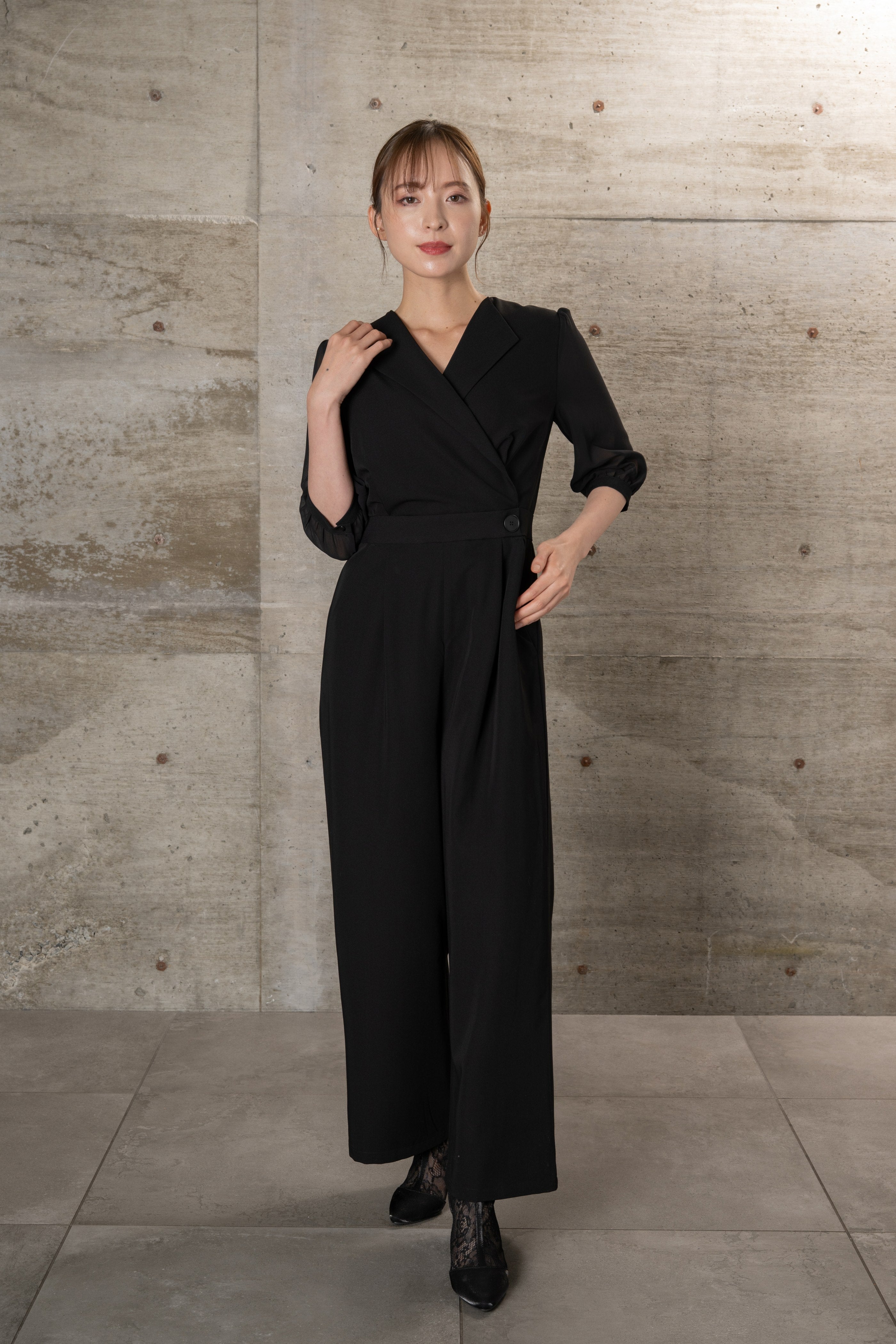 [レンタル] BELINDA DE CAPRIS カシュクール袖シフォンオールインワン パンツドレスの宅配レンタル - 7